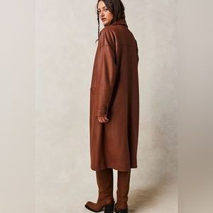 Free people carmen vegan suede duster